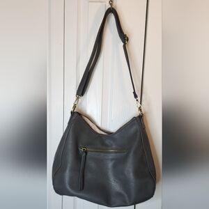 Joy Susan Gray Hobo Bag EUC